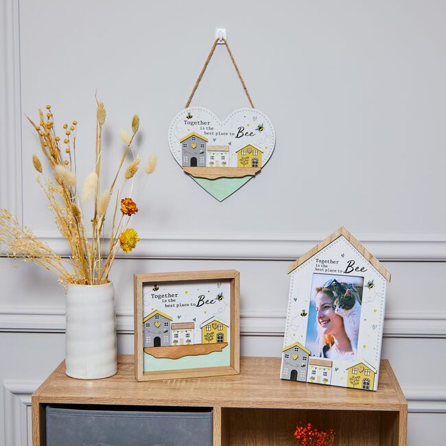 Bee Wooden 4" x 6" Photo Frame